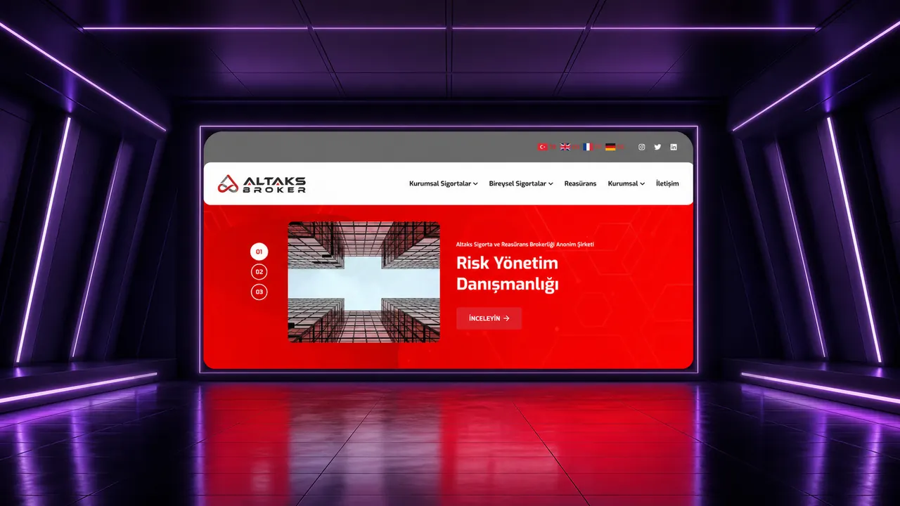 Altaks Broker web sitesi