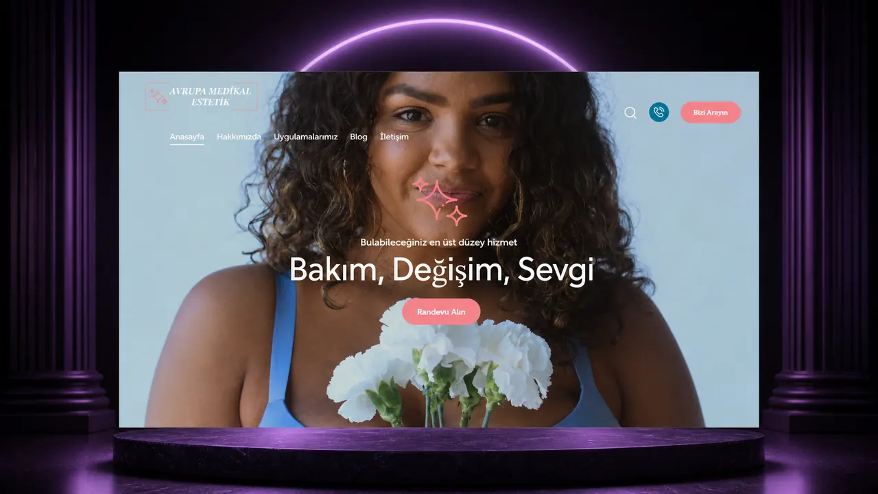 Avrupa Medikal Estetik web sitesi