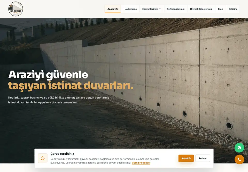 Başkent İstinat Duvarı masaüstü gezinme animasyonu