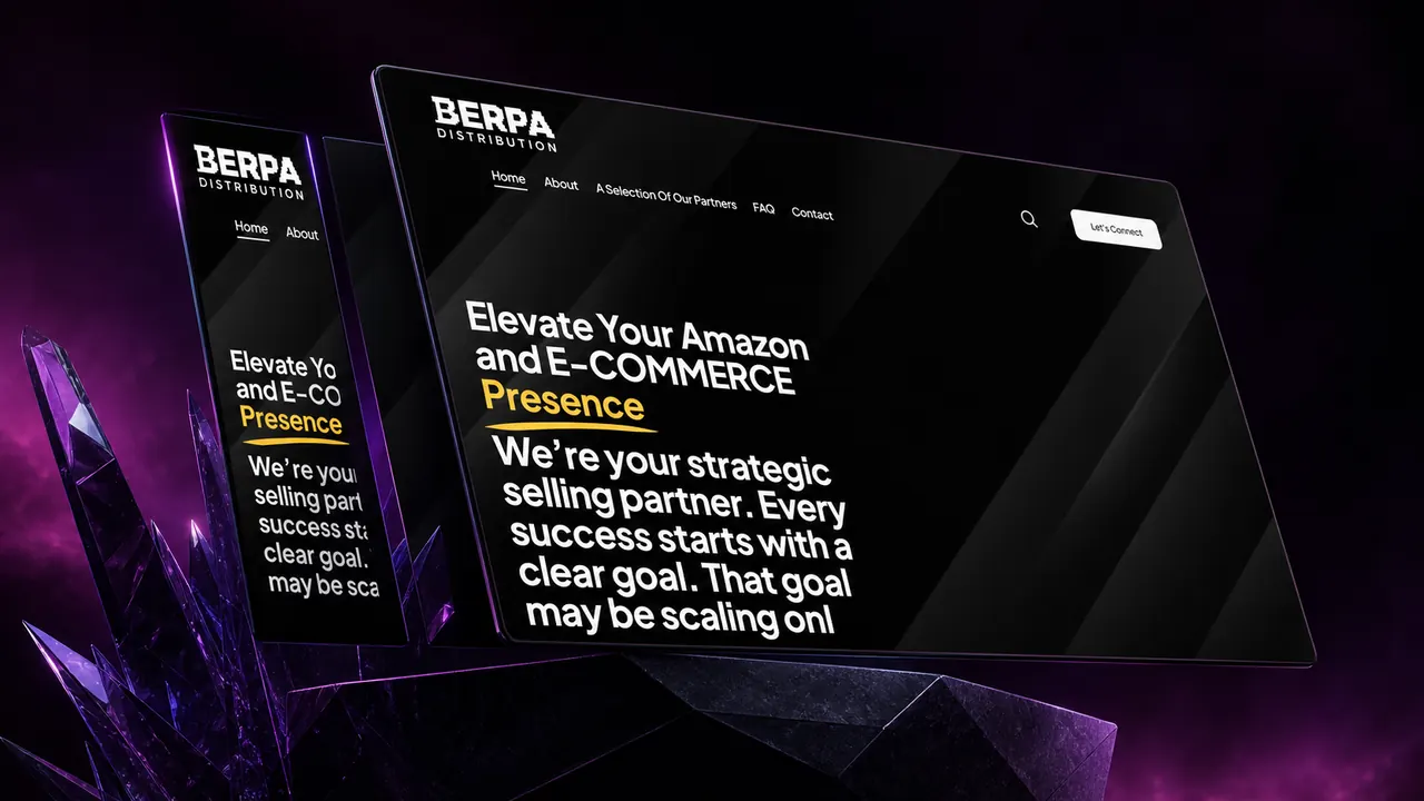 Berpa Distribution iç sayfa görünümü