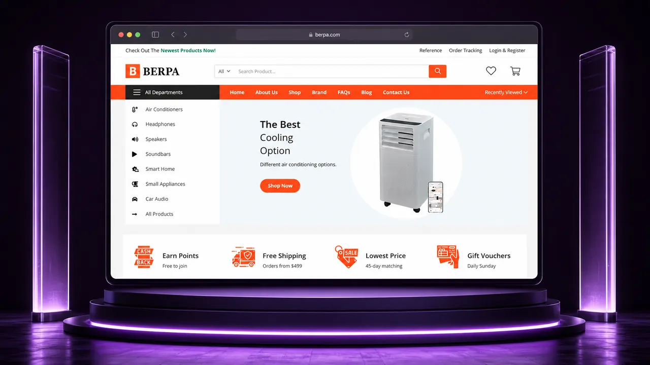 Berpa Electronics web sitesi