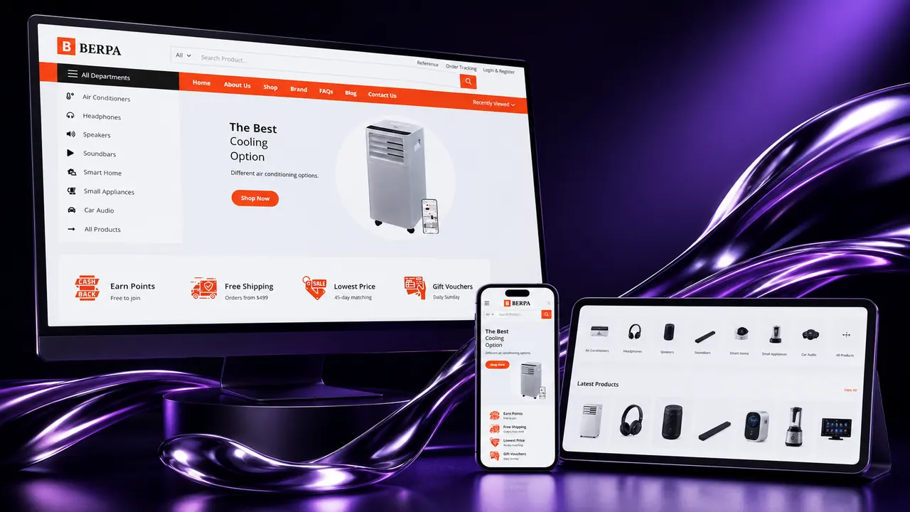 Berpa Electronics mobil/detay görünümü