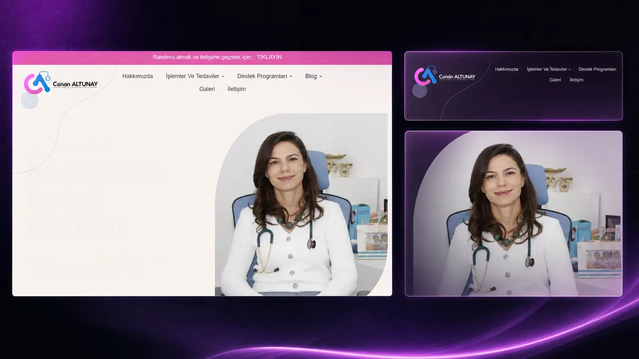 Dr. Canan Altunay iç sayfa görünümü