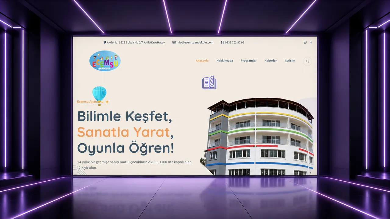 Ecemsu Anaokulu web sitesi