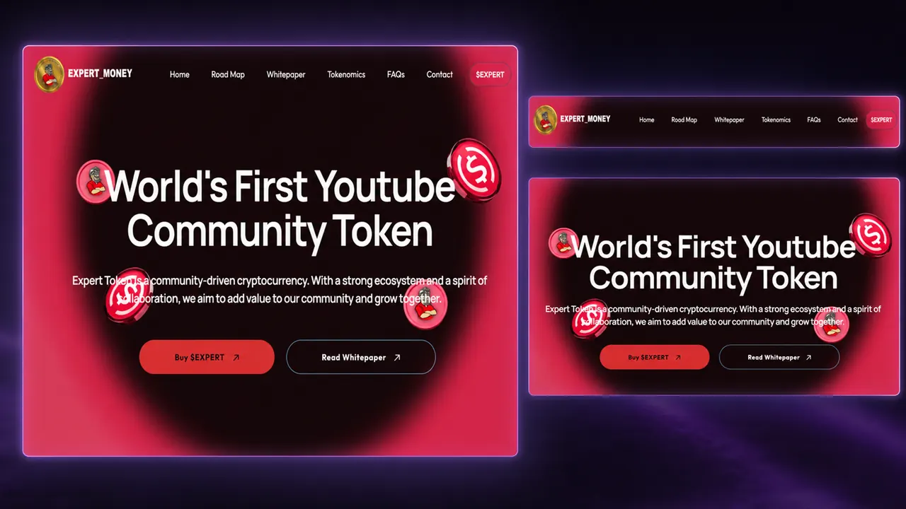 Expert Token iç sayfa görünümü