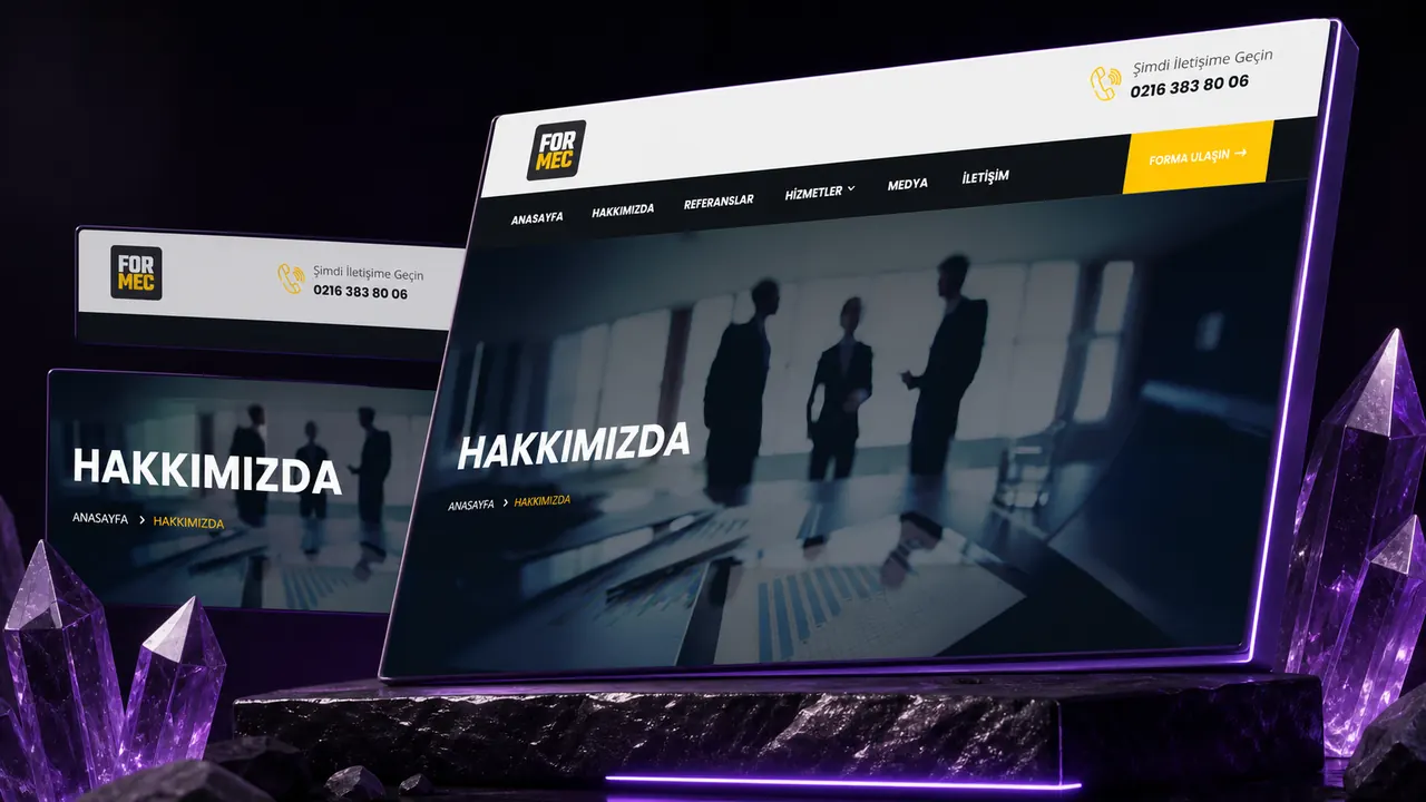 Formec iç sayfa görünümü