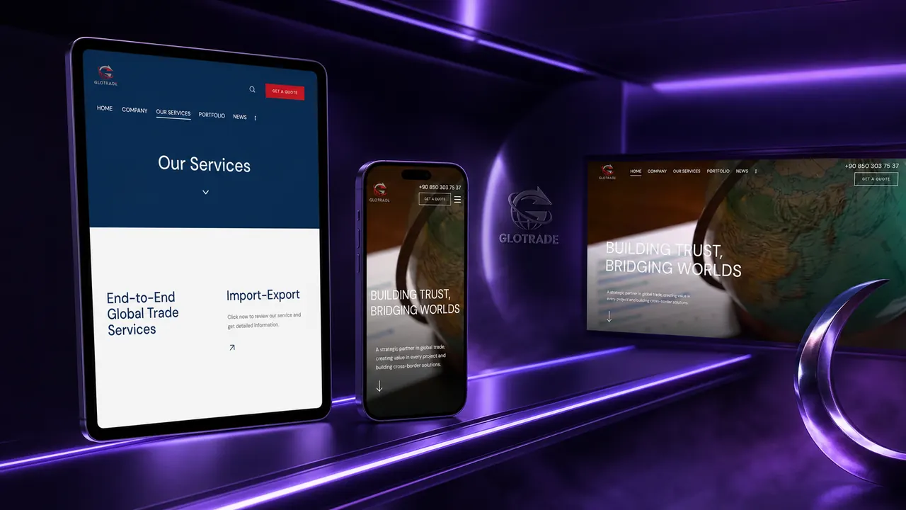 Glotrade iç sayfa görünümü