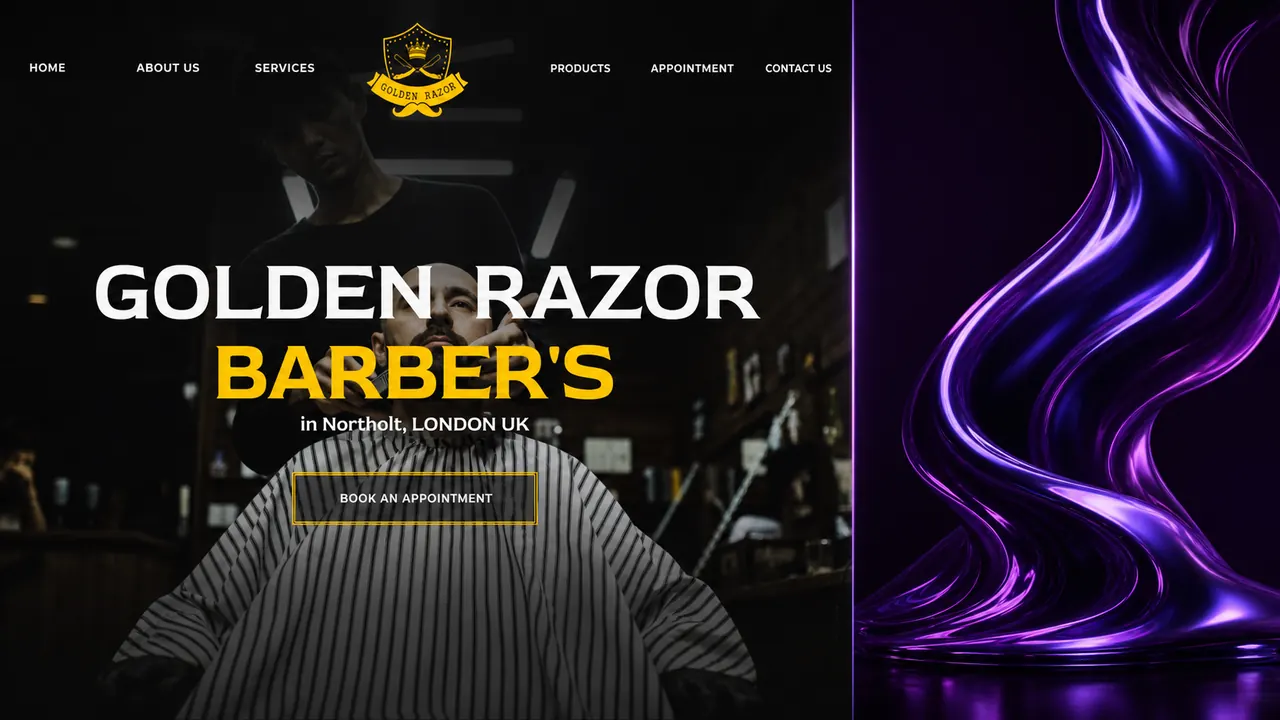 Golden Razor Barber mobil/detay görünümü
