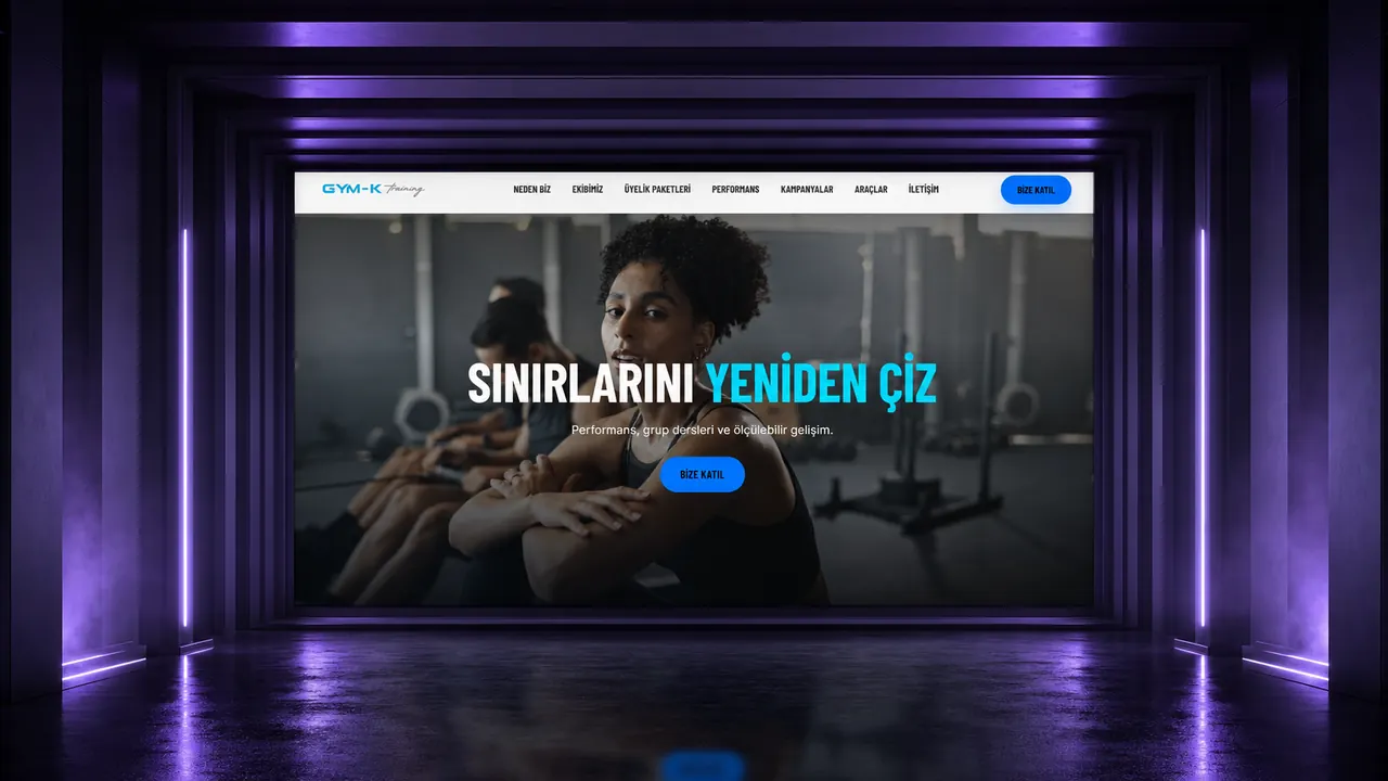 GYMK Training web sitesi