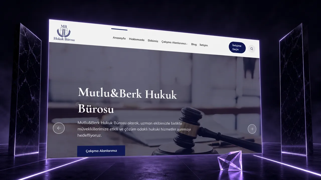 MB Hukuk Bürosu iç sayfa görünümü