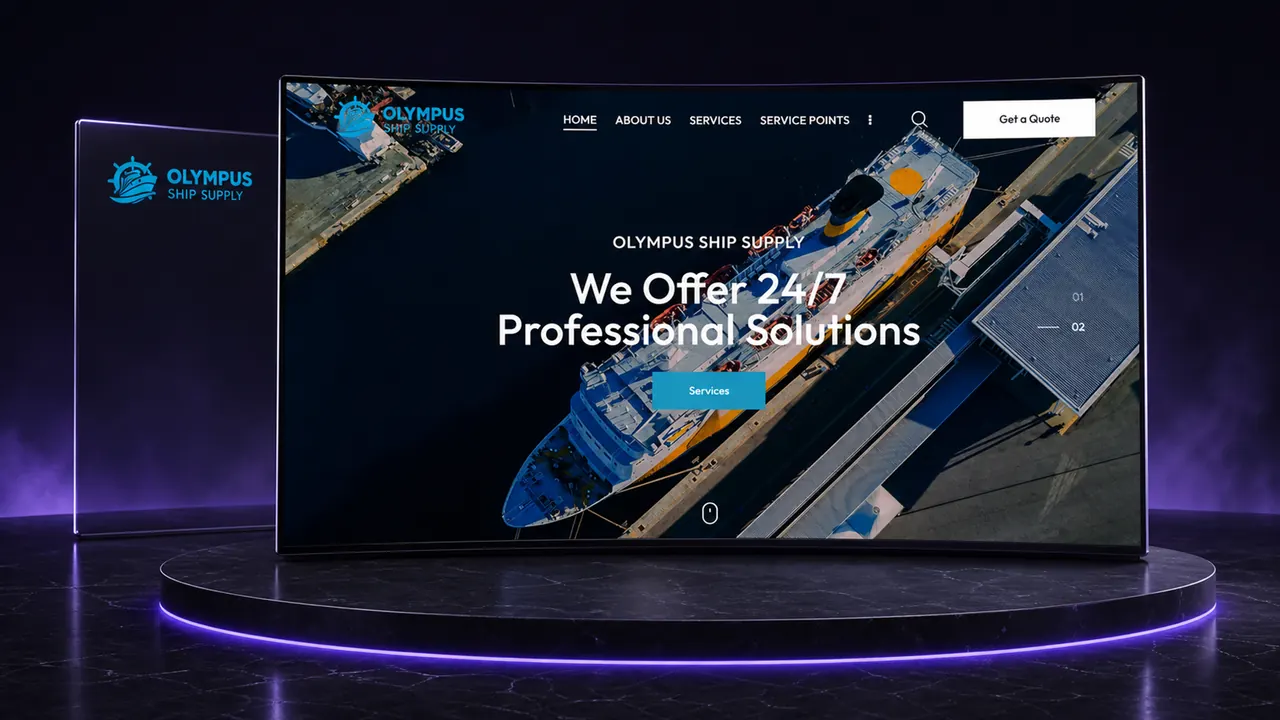 Olympus Ship Supply web sitesi
