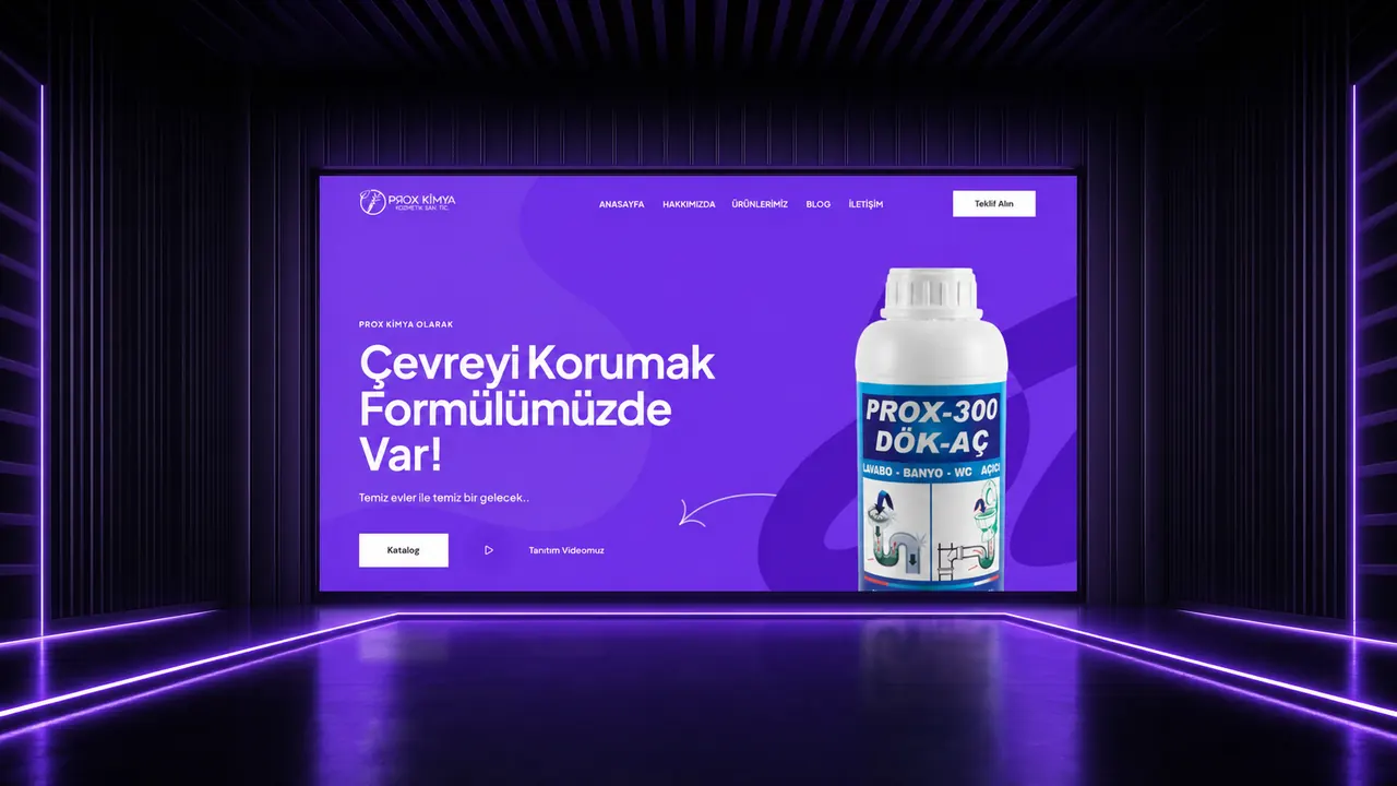 Prox Kimya web sitesi