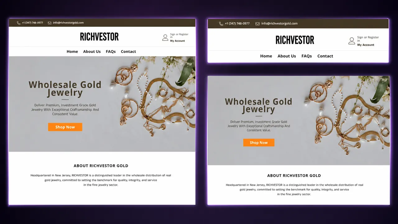 Richvestor Gold iç sayfa görünümü