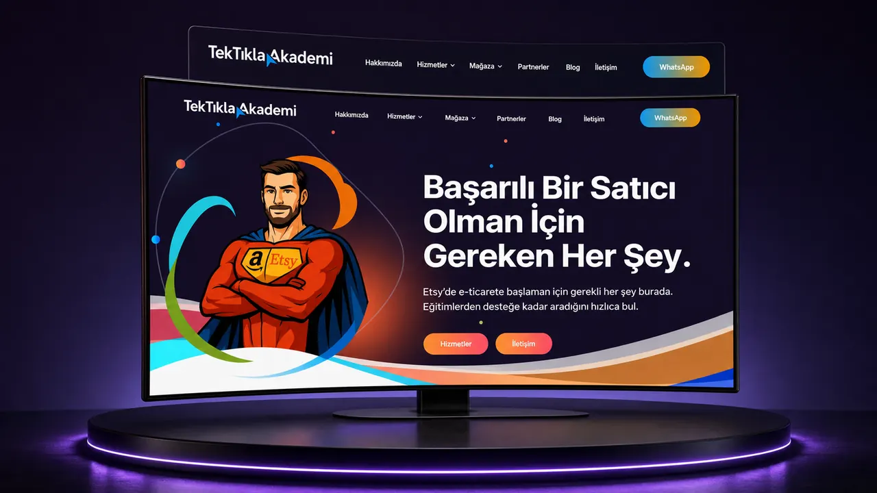 Tek Tıkla Akademi web sitesi