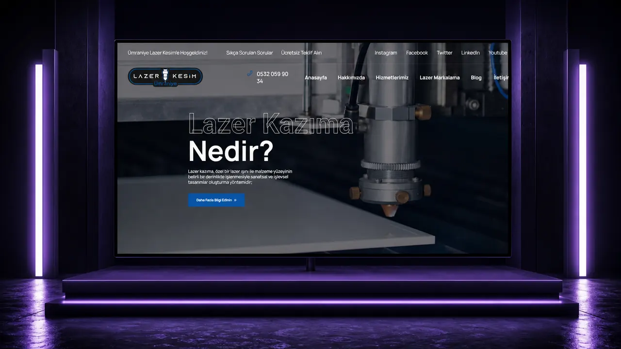 Ümraniye Lazer Kesim web sitesi