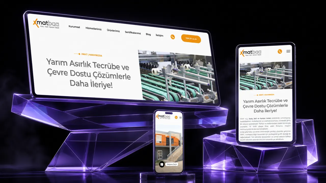 Xmat iç sayfa görünümü